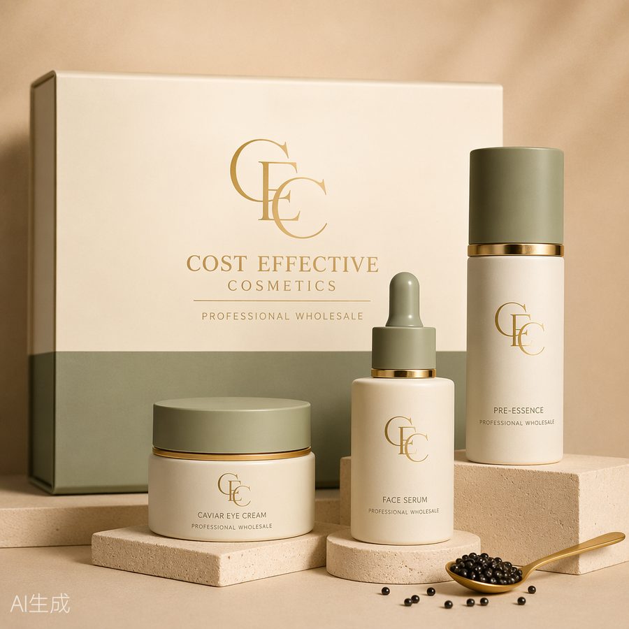 Collagen Pre-Essence, Face Serum & Caviar Eye Cream Set