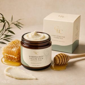 Organic Grass-Fed Beef Tallow Balm with Raw Honey