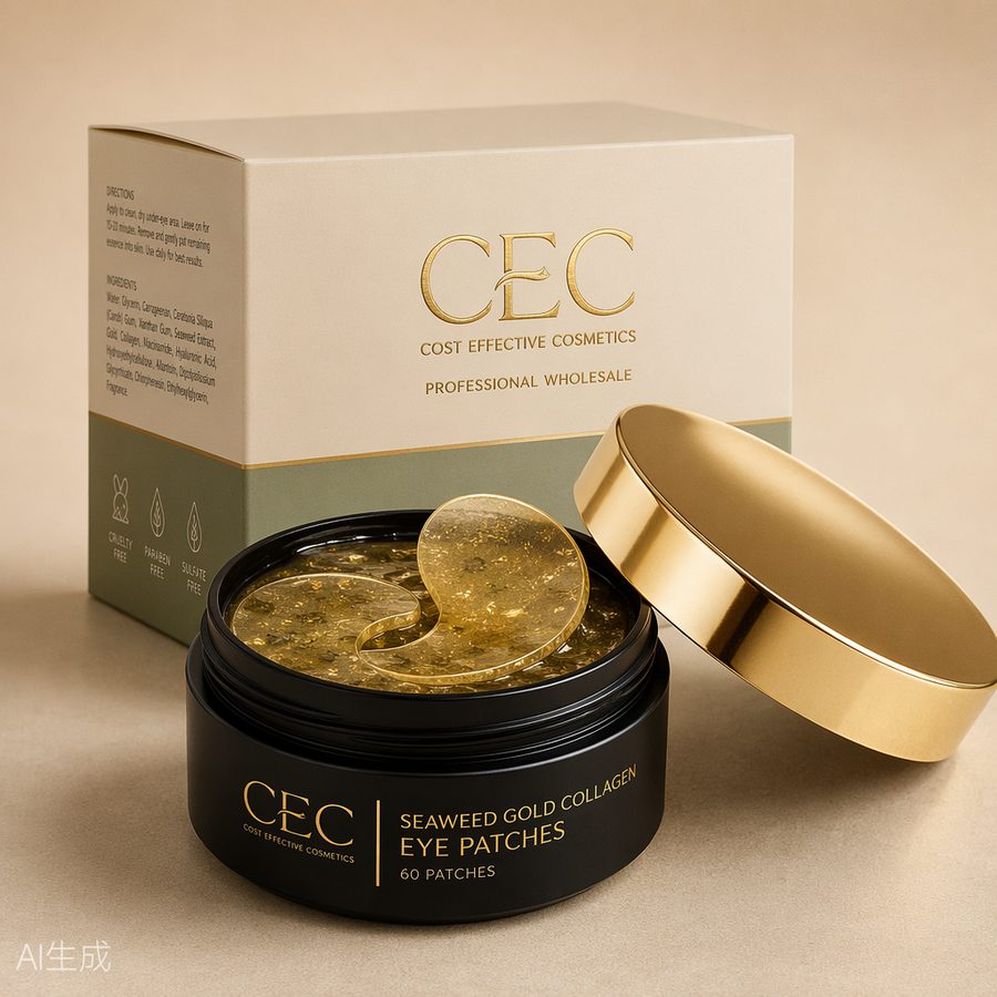 Seaweed Gold Collagen Eye Patches, 60 Pieces